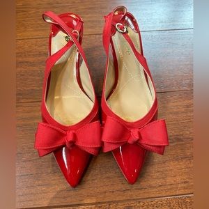 J. Renee Red Bow Pumps - Barely Worn - Size 9